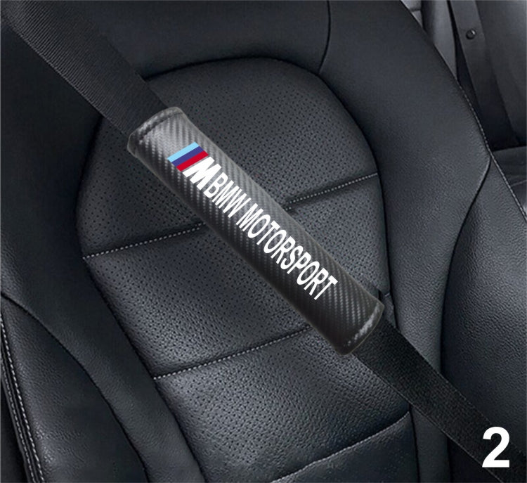 BMW M PERFORMANCE Accessories Carbon Fiber Car Seat Belt Cover Shoulder Pad