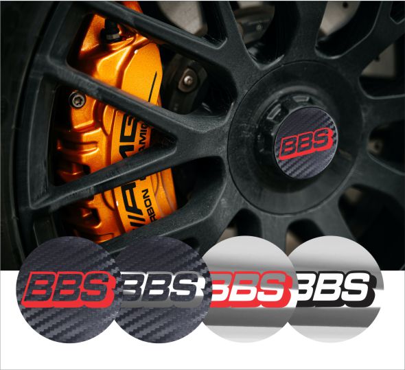 4x BBS Wheel Center Hub Caps Emblem 45mm 50mm 56mm 60mm 65mm 70mm 75mm