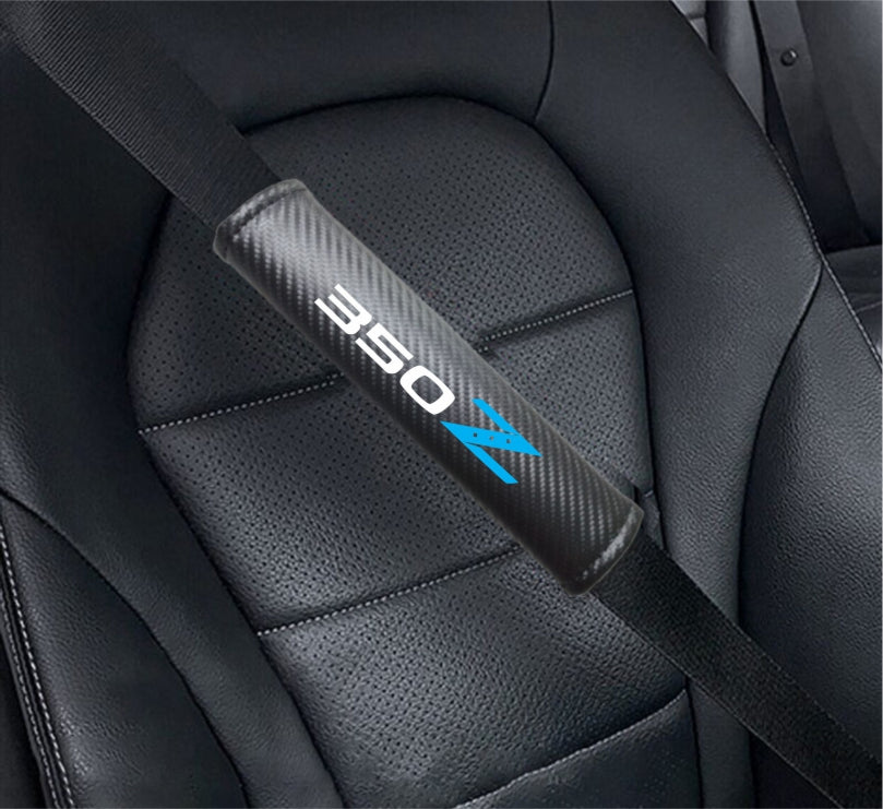 NISSAN 350Z Carbon Fiber Car Seat Belt Cover Shoulder Strap Cushion