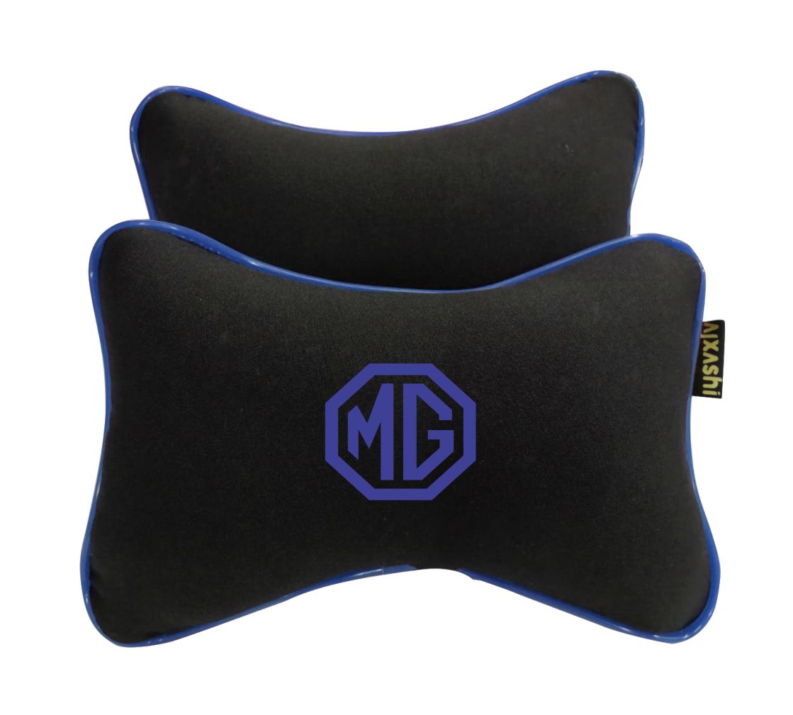 2x MG car headrest Neck pillow Cushion