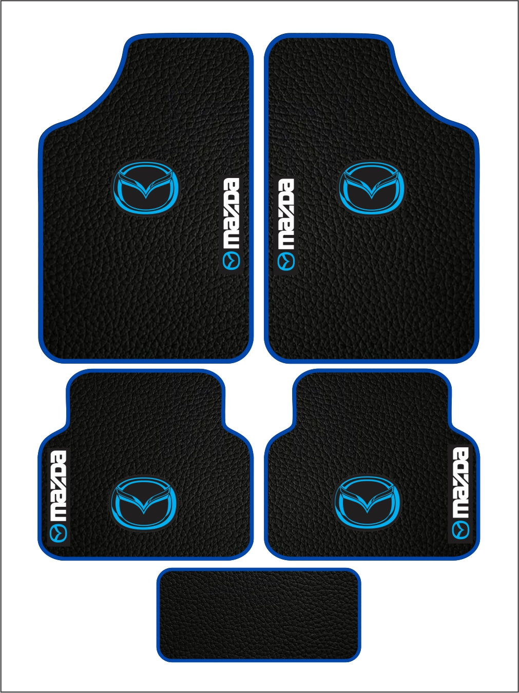 Mazda Universal PVC Leather Floor Mats Set of 5