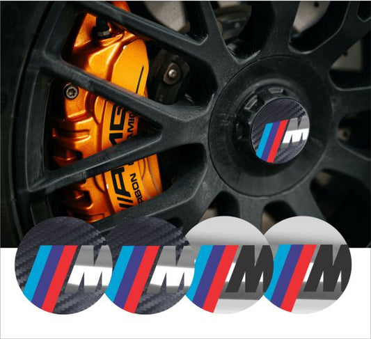 4x BMW M PERFORMANCE Wheel Center Hub Caps Emblem 45mm 50mm 56mm 60mm 65mm 70mm 75mm