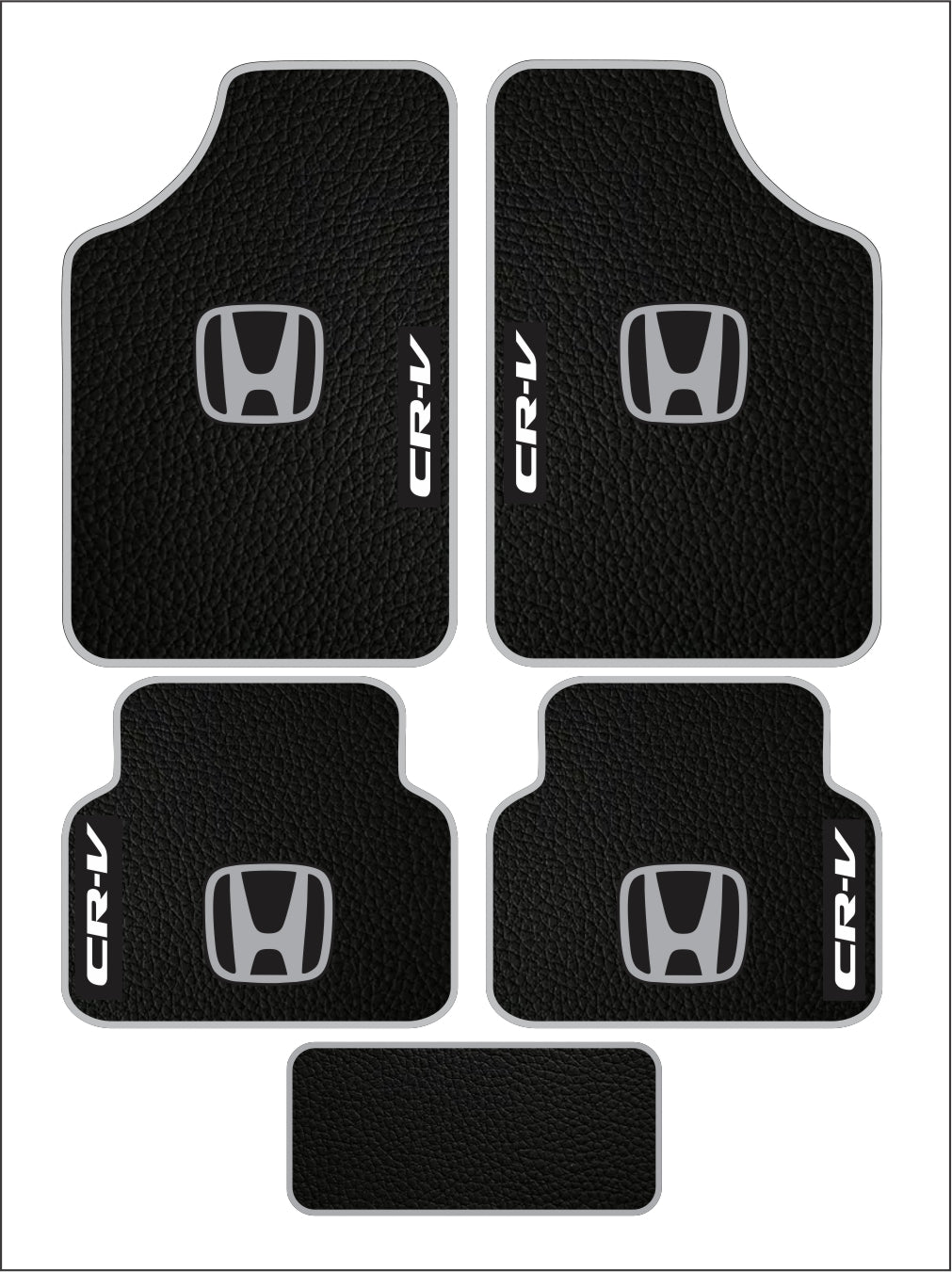 Honda CR-V Universal PVC Leather Floor Mats Set of 5