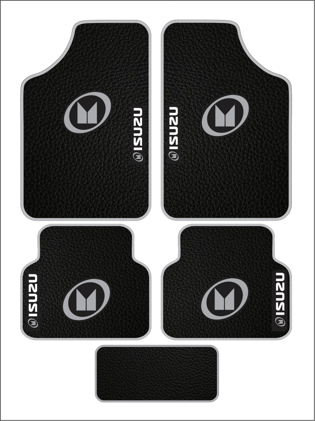 Isuzu Universal PVC Leather Floor Mats Set of 5