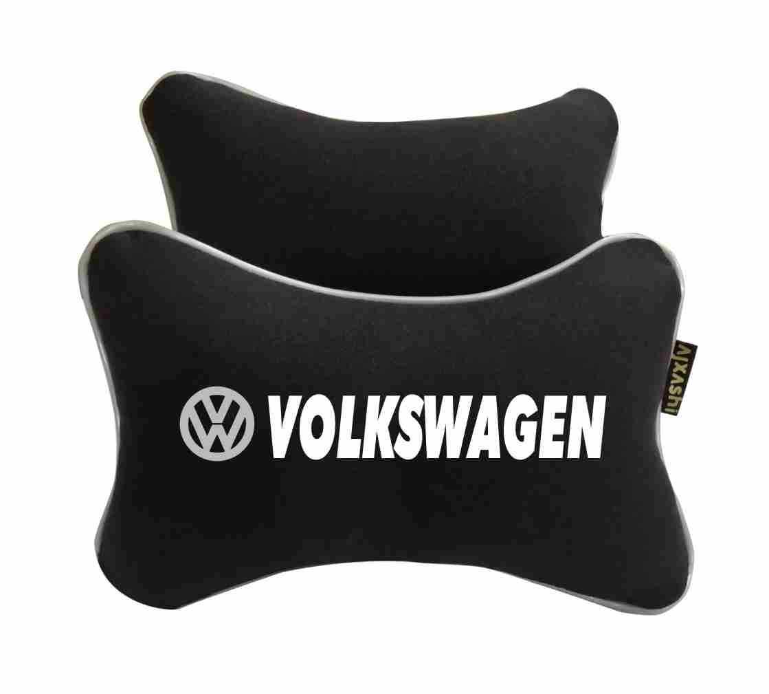2x Volkswagen car headrest Neck pillow Cushion
