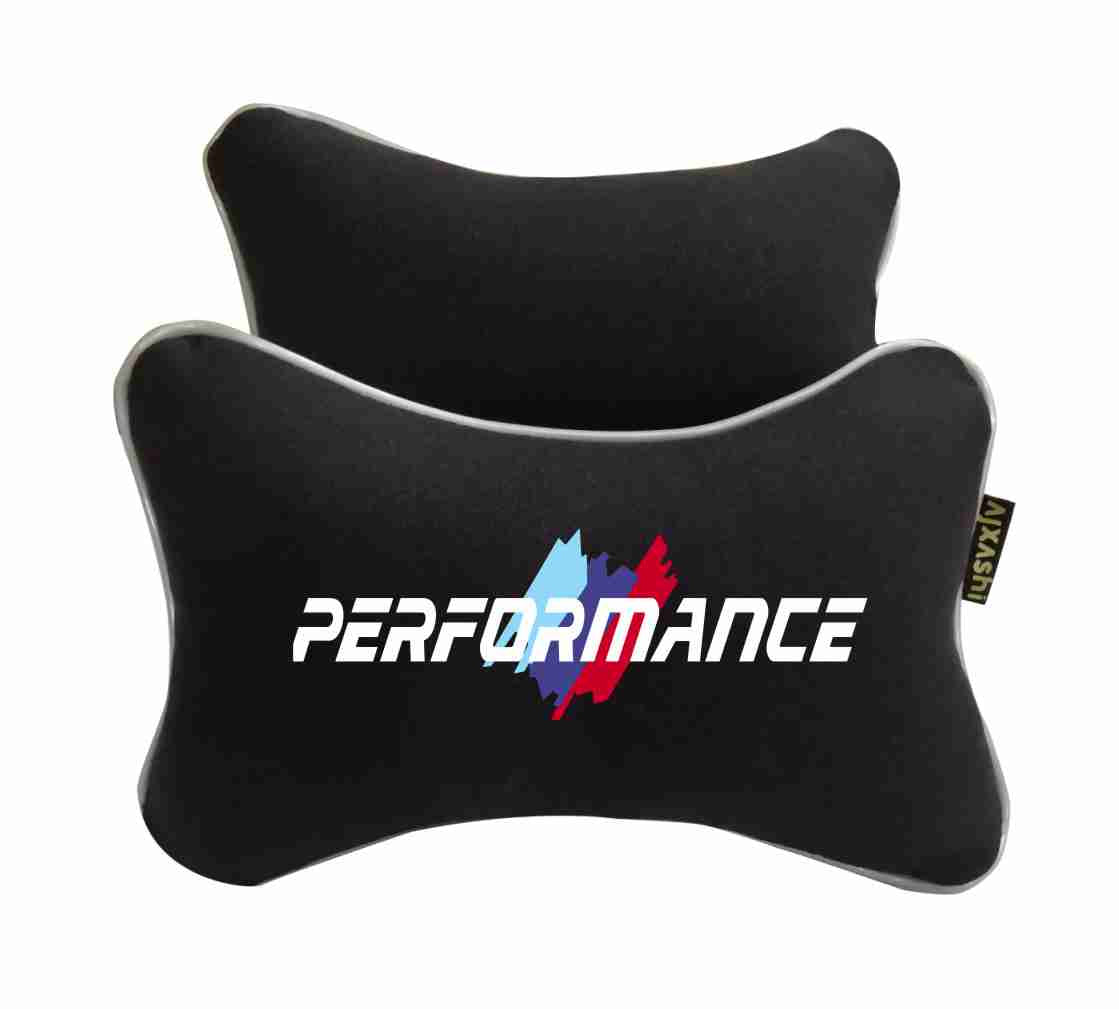 2x BMW Performance car headrest Neck pillow Cushion