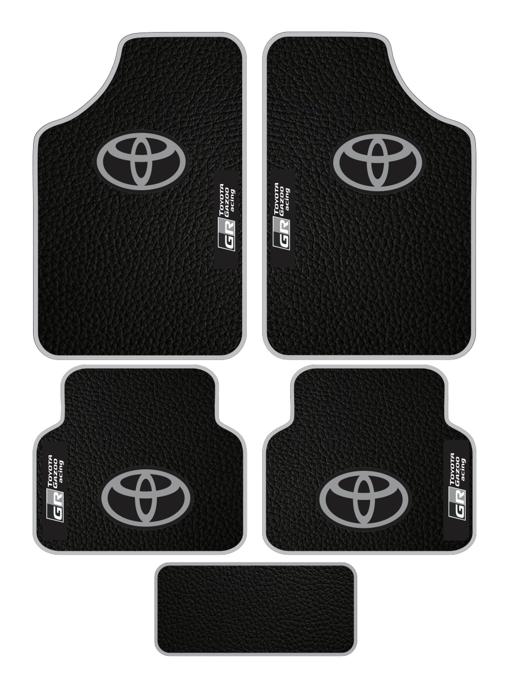 Toyota GR Universal PVC Leather Floor Mats Set of 5