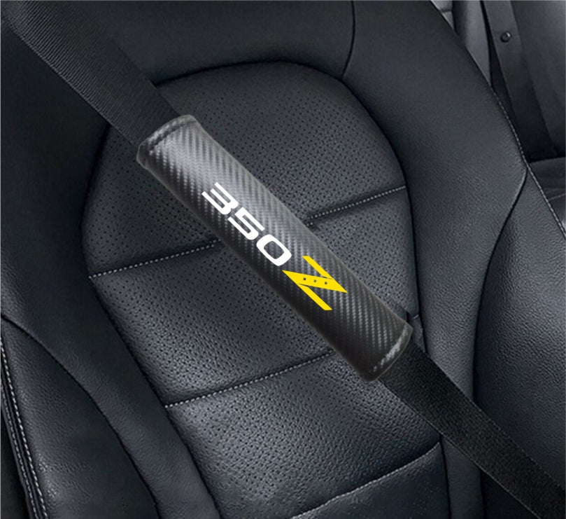 NISSAN 350Z Carbon Fiber Car Seat Belt Cover Shoulder Strap Cushion