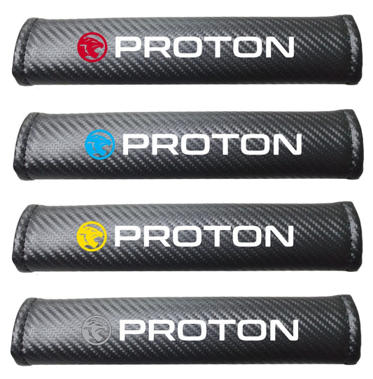Proton Carbon Fiber Car Seat Belt Cover Shoulder Strap Cushion