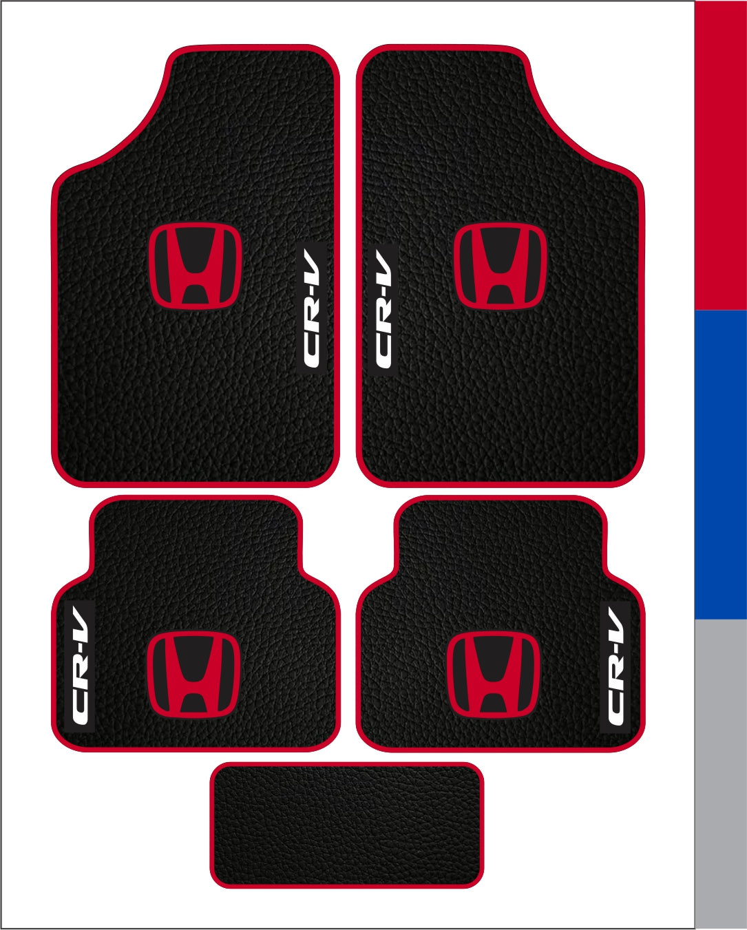 Honda CR-V Universal PVC Leather Floor Mats Set of 5