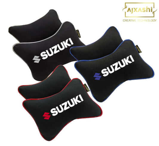 2x Suzuki car headrest Neck pillow Cushion
