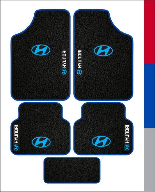 Hyundai Universal PVC Leather Floor Mats Set of 5