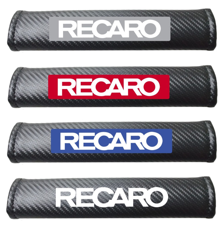RECARO Carbon Fiber Car Seat Belt Cover Shoulder Strap Cushion