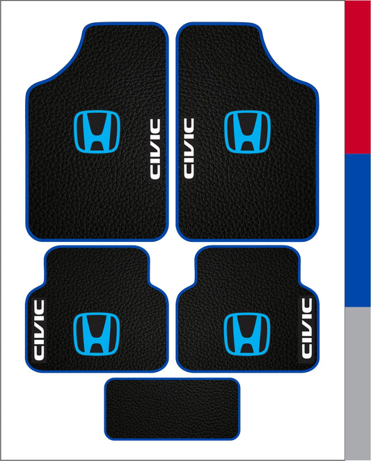 Honda Civic Universal PVC Leather Floor Mats Set of 5
