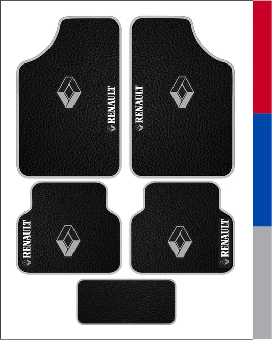 Renault Universal PVC Leather Floor Mats Set of 5