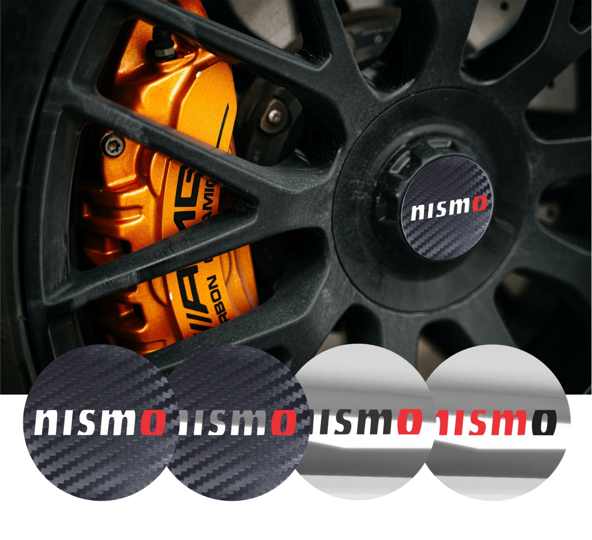 4x NISMO Wheel Center Hub Caps Emblem 45mm 50mm 56mm 60mm 65mm 70mm 75mm