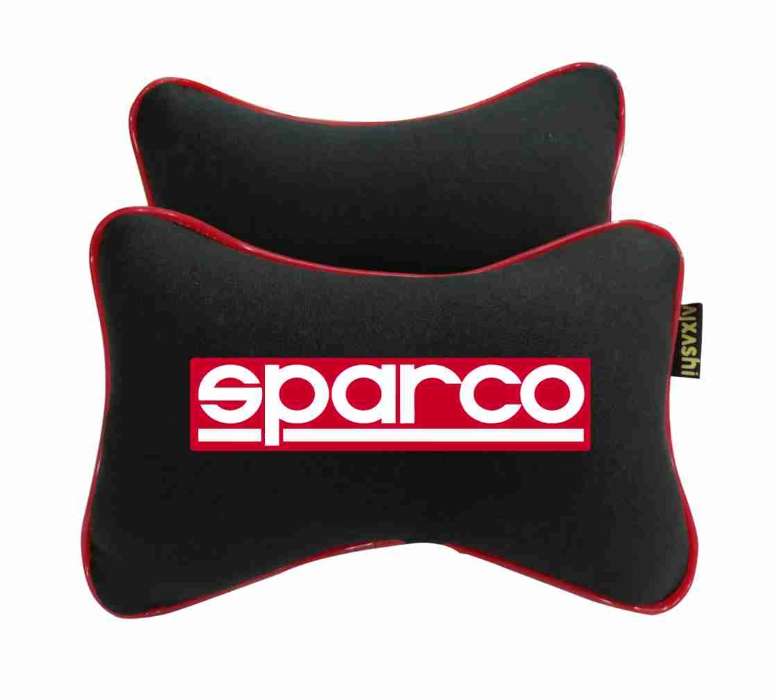 2x Sparco car headrest Neck pillow Cushion