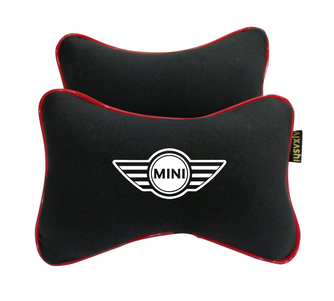 2x MINI Cooper car headrest Neck pillow Cushion