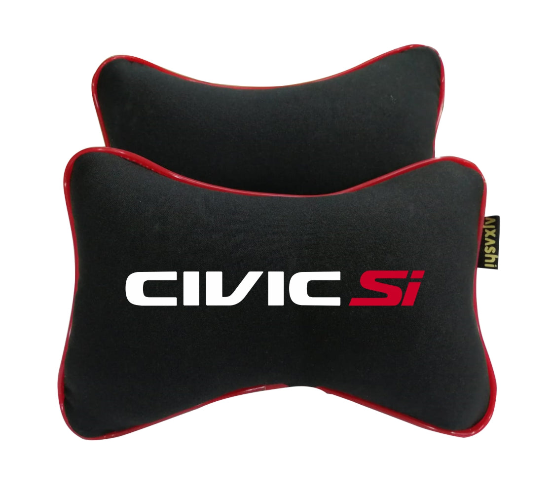 2x Honda Civic SI car headrest Neck pillow Cushion
