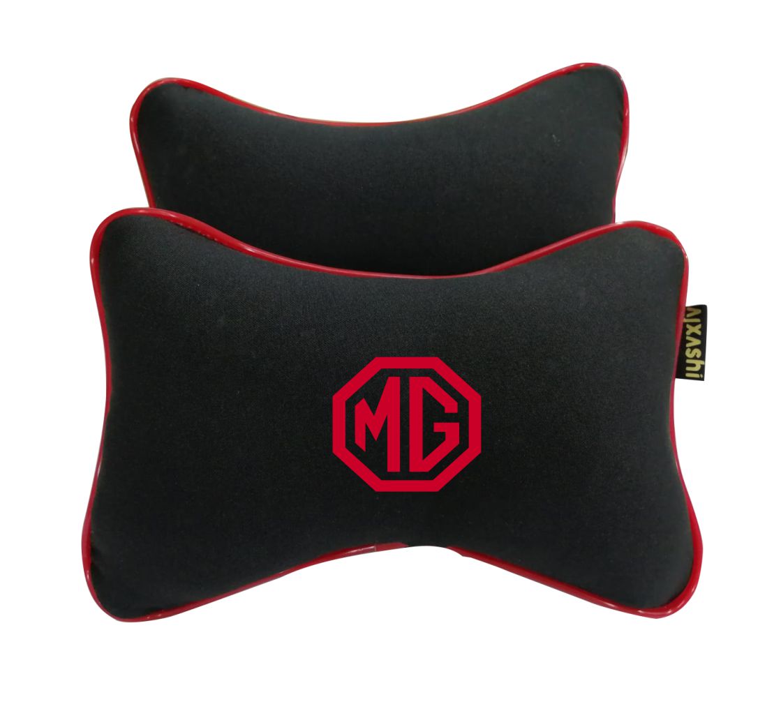 2x MG car headrest Neck pillow Cushion