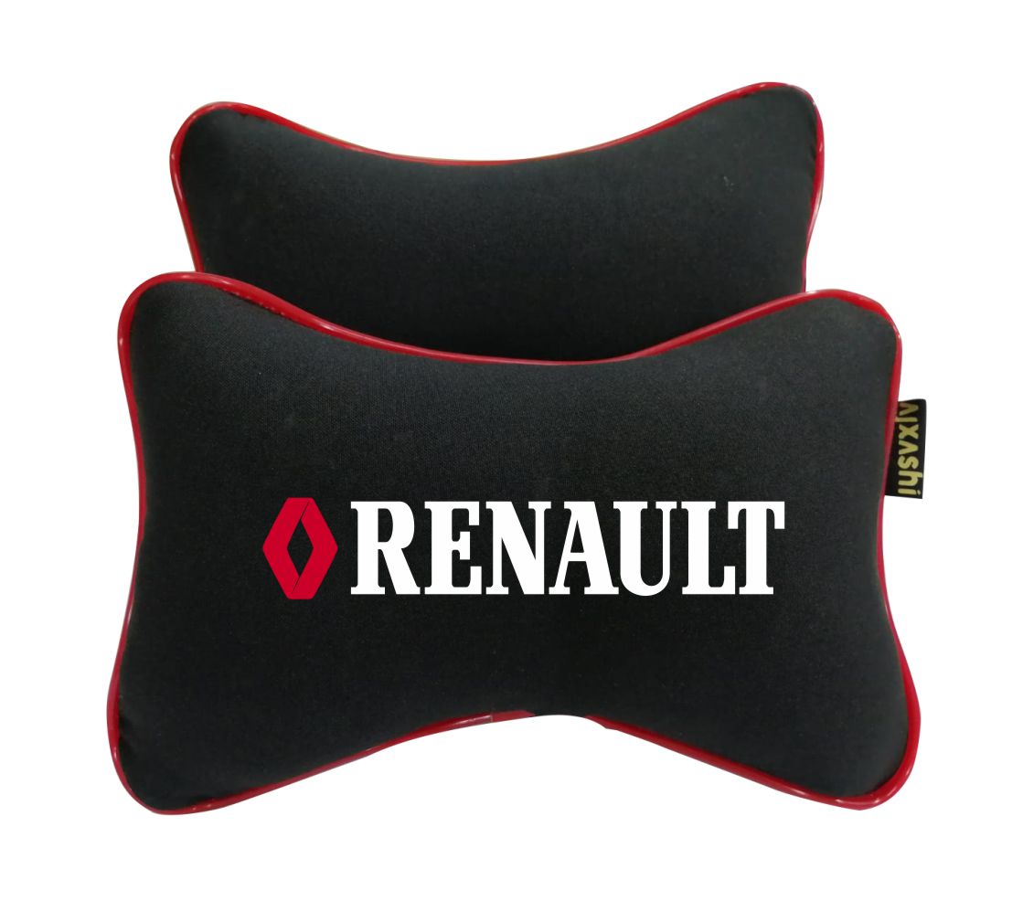 2x Renault car headrest Neck pillow Cushion