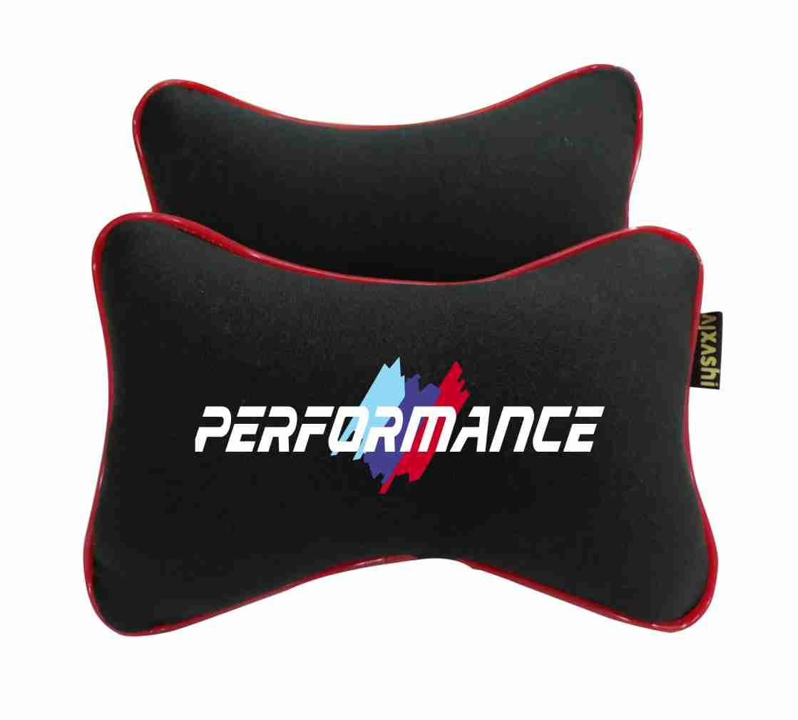 2x BMW Performance car headrest Neck pillow Cushion
