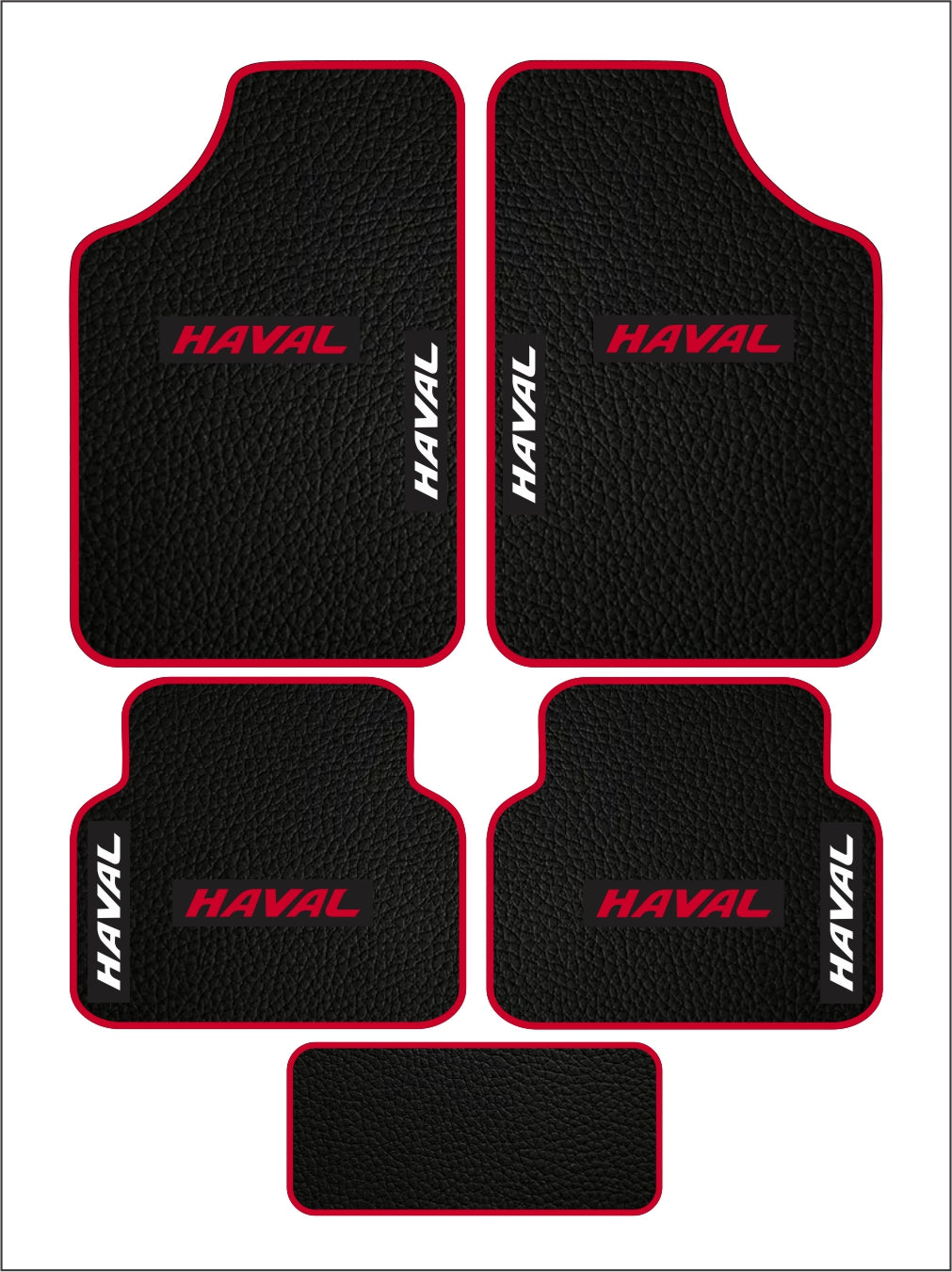 Haval Universal PVC Leather Floor Mats Set of 5