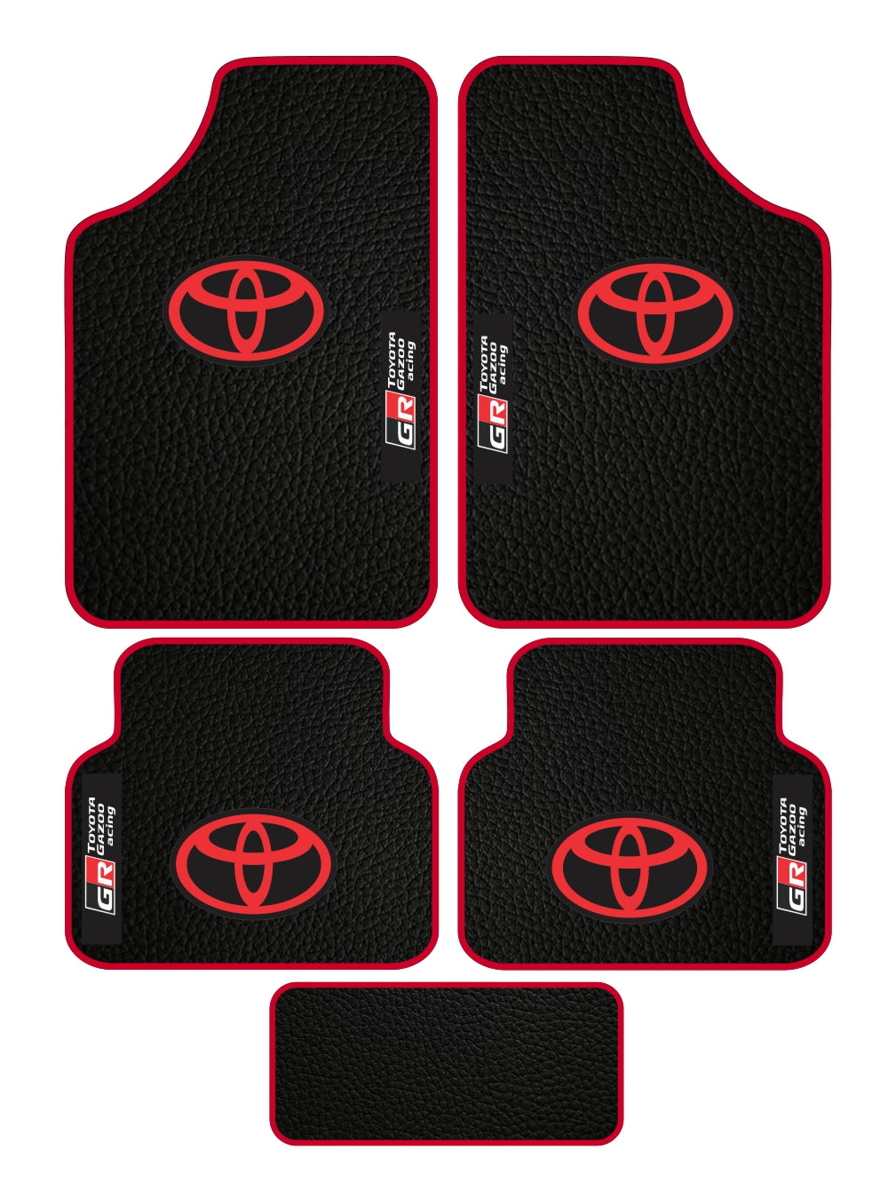 Toyota GR Universal PVC Leather Floor Mats Set of 5