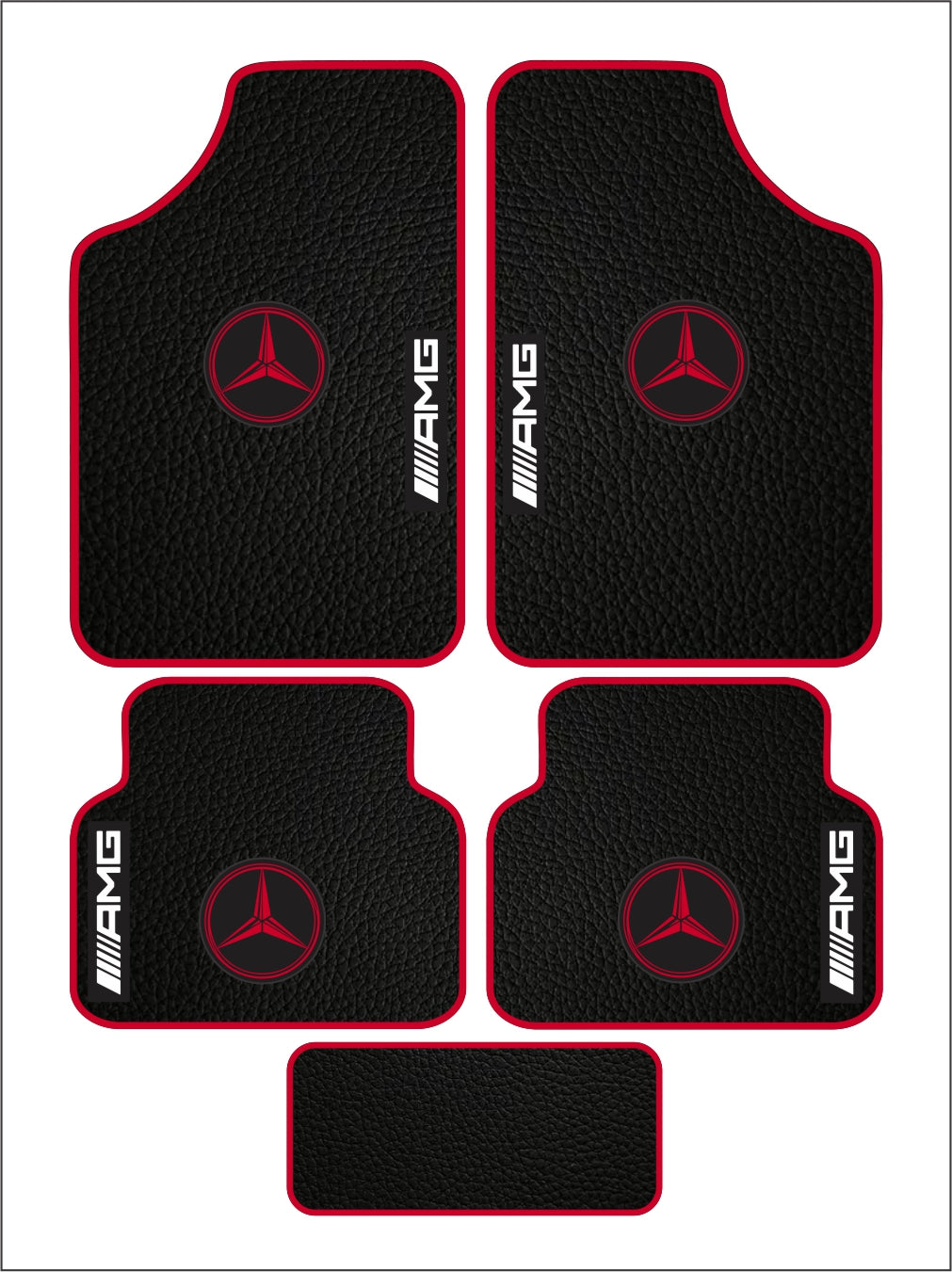 Mercedes-Benz AMG Universal PVC Leather Floor Mats Set of 5