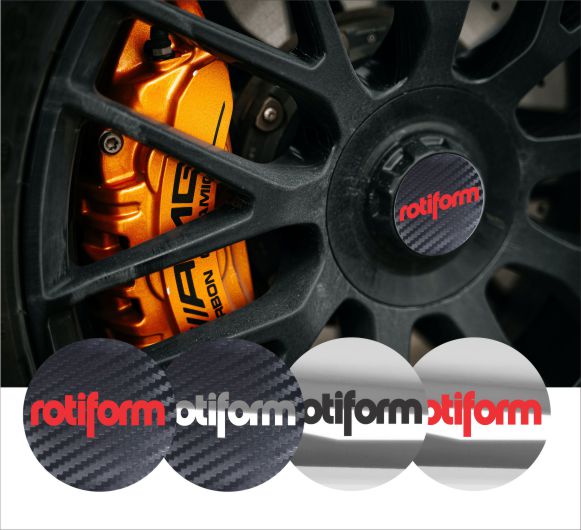 4x ROTIFORM Wheel Center Hub Caps Emblem 45mm 50mm 56mm 60mm 65mm 70mm 75mm